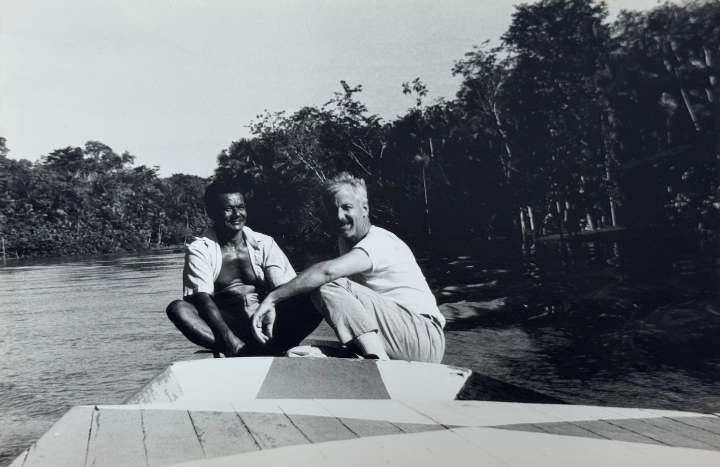 Christopher Uhl on Combu Island, Belém, in 1996 (Photo: Tatiana Veríssimo)