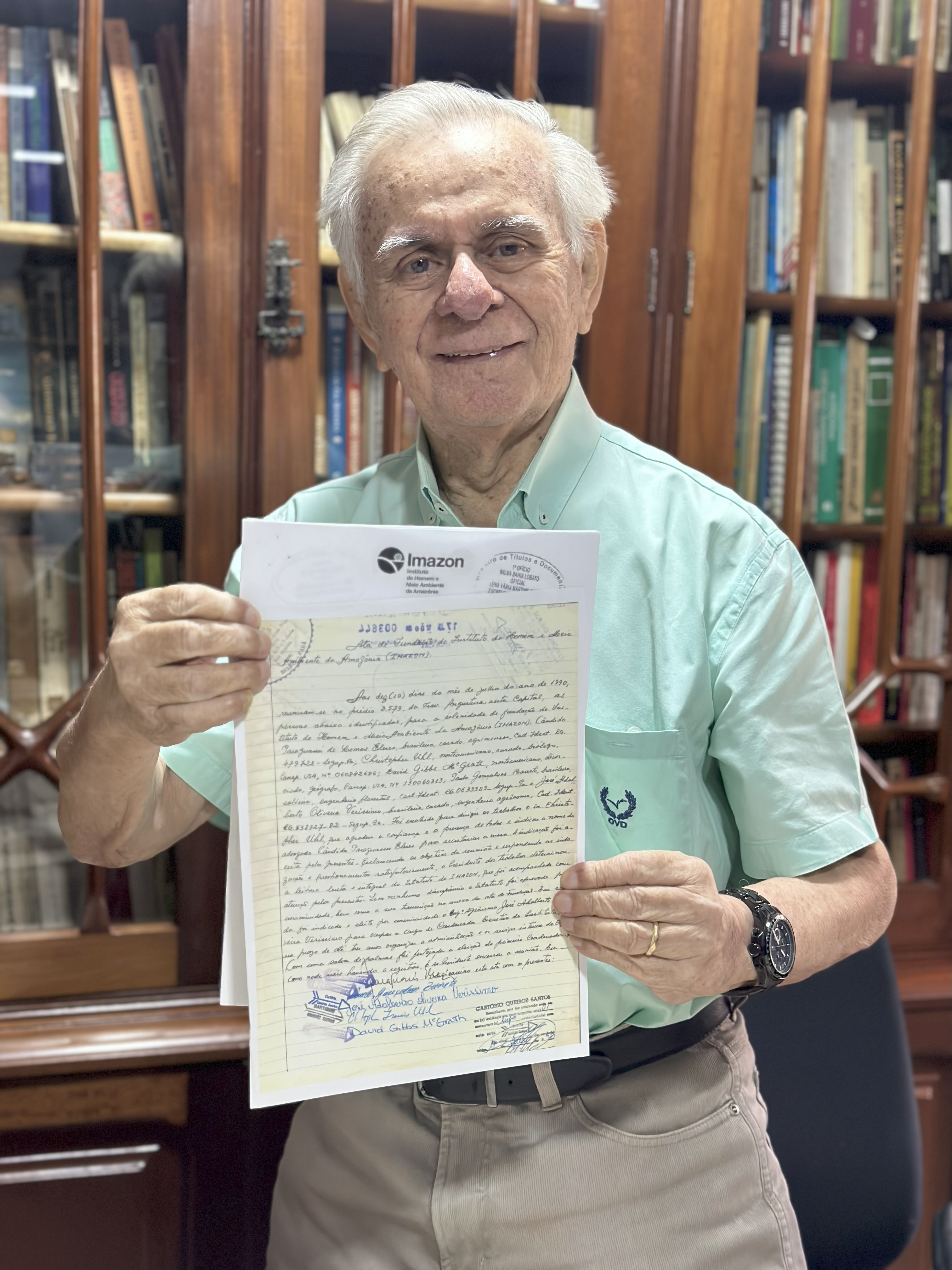 Surveyor and lawyer Cândido Paraguassú, one of Imazon's founders (Photo: Imazon Archive)