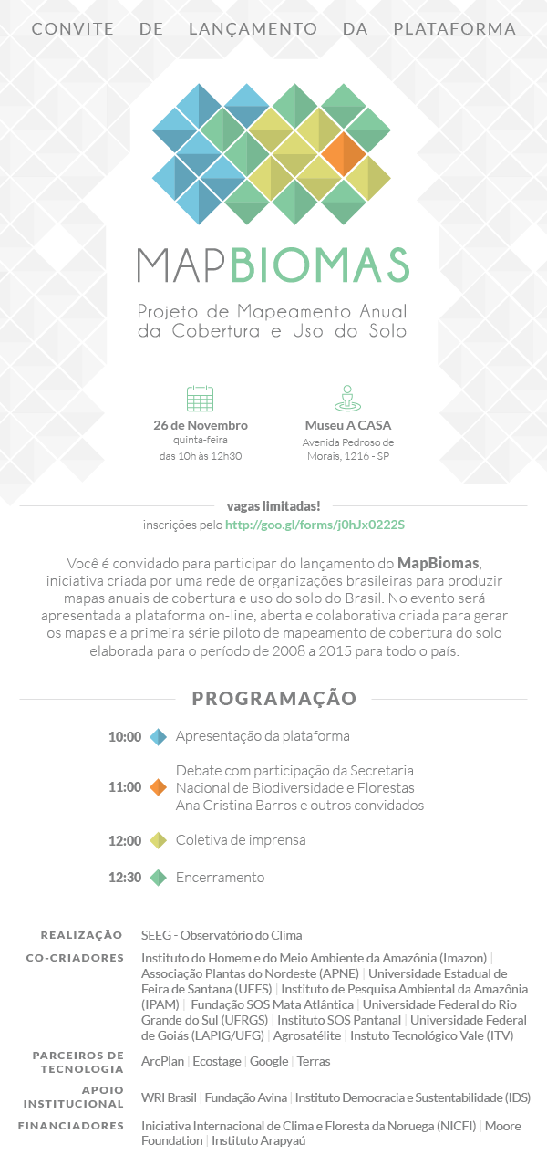 Convite MapBiomas 26.11-2